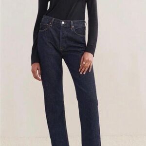 Agolde Dark Blue High Rise Women's Jeans